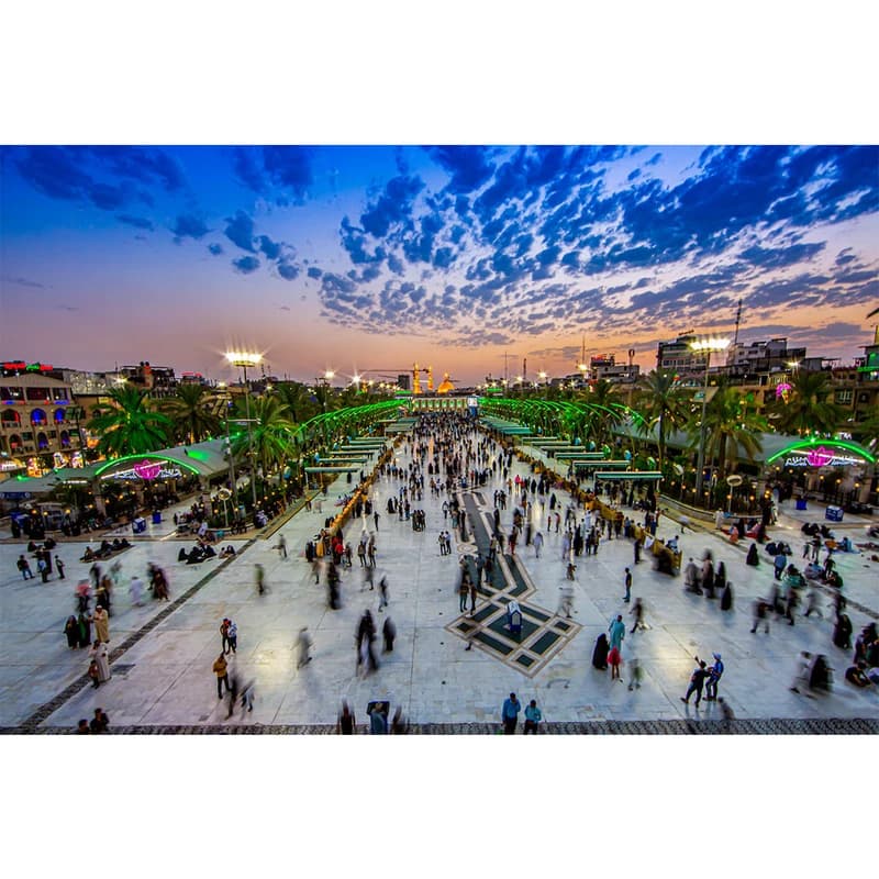 تابلو شاسی مدل کربلا طرح بین الحرمین حرم حضرت عباس(ع) کد 19