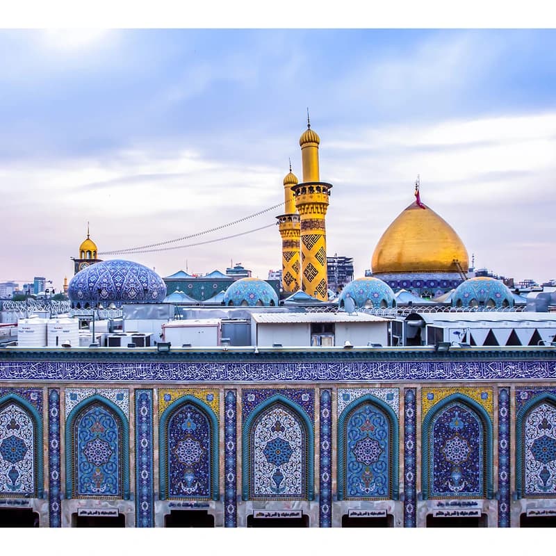 تابلو شاسی مدل کربلا حرم حضرت ابالفضل العباس (ع) کد 17