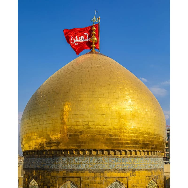 تابلو شاسی مدل کربلا گنبد حرم امام حسین (ع) کد 03