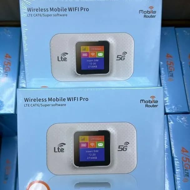 مودم جیبی سیم‌کارتی مانیتوردار MF680-E 5G WIFI PRO با ریجستری اصل جعبه آبی — تصویر ۲