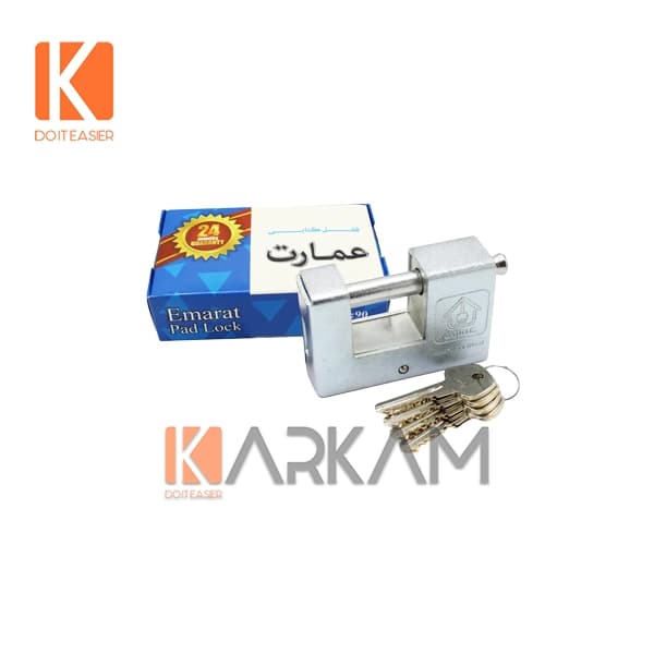 قفل کتابی 90 روکشدار مات عمارت