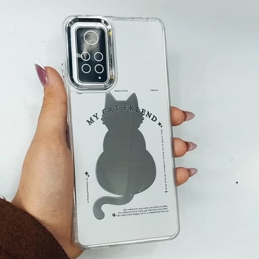 گارد گوشی Note 11 pro طرح آیینه ای فانتزی مدل گربه ای نوت 11 پرو قاب و کاور