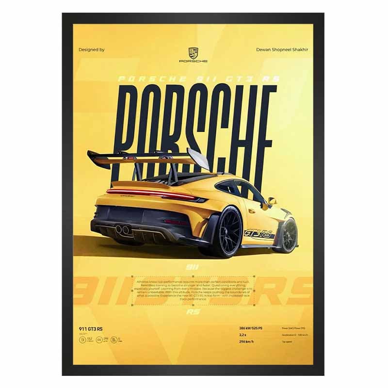 تابلو پورشه مدل Porsche 911 GT3