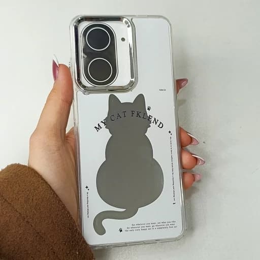 گارد گوشی Redmi A5طرح آیینه ای فانتزی مدل گربه ای ردمی آ5 قاب و کاور