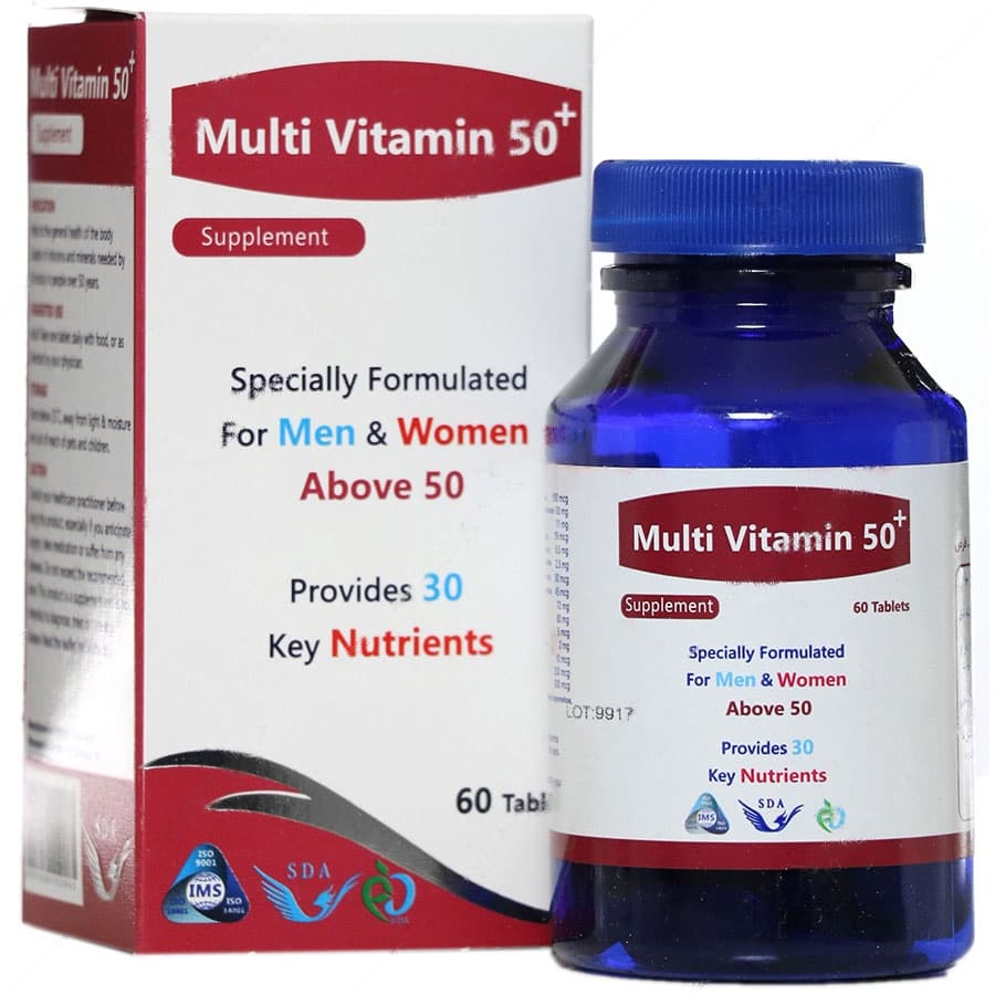 مولتی ویتامین بالای 50 سال 60 عددی سیمرغ دارو — تصویر ۲