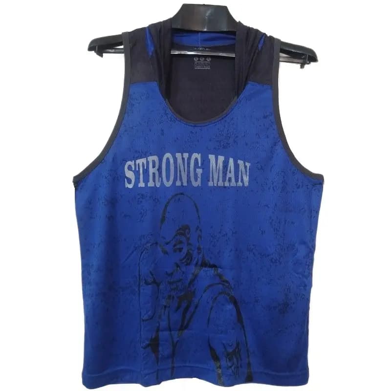 آستین حلقه ای کلاه دار طرح STRONG MAN