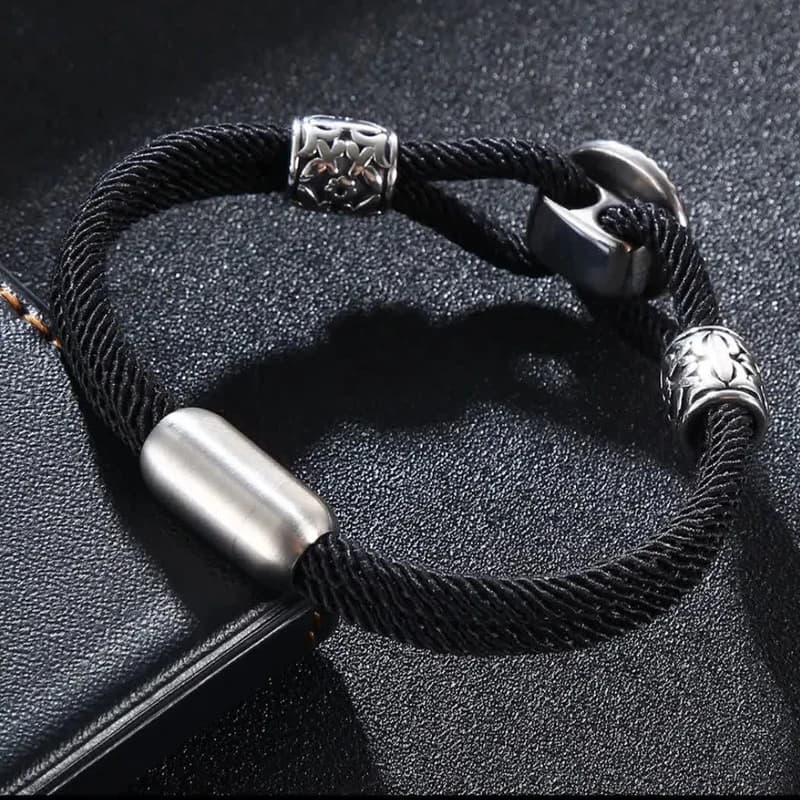 دستبند مردانه گالری گوهرسنگ مدل کنفی RP030 — تصویر ۵