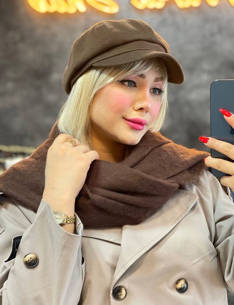 بیگ اسکارف پرنیان کد : L363