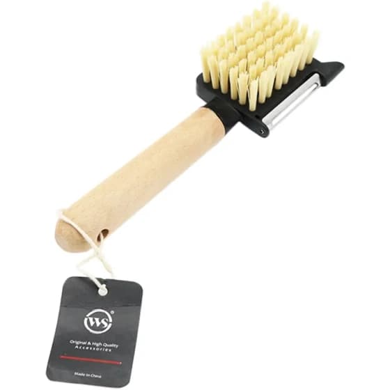 فرچه میوه شو پوست کن دار WS طرح دسته چوبی کد 015