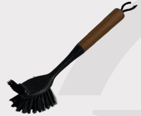 فرچه دبل براش WS طرح دسته چوب مشکی کد 5025