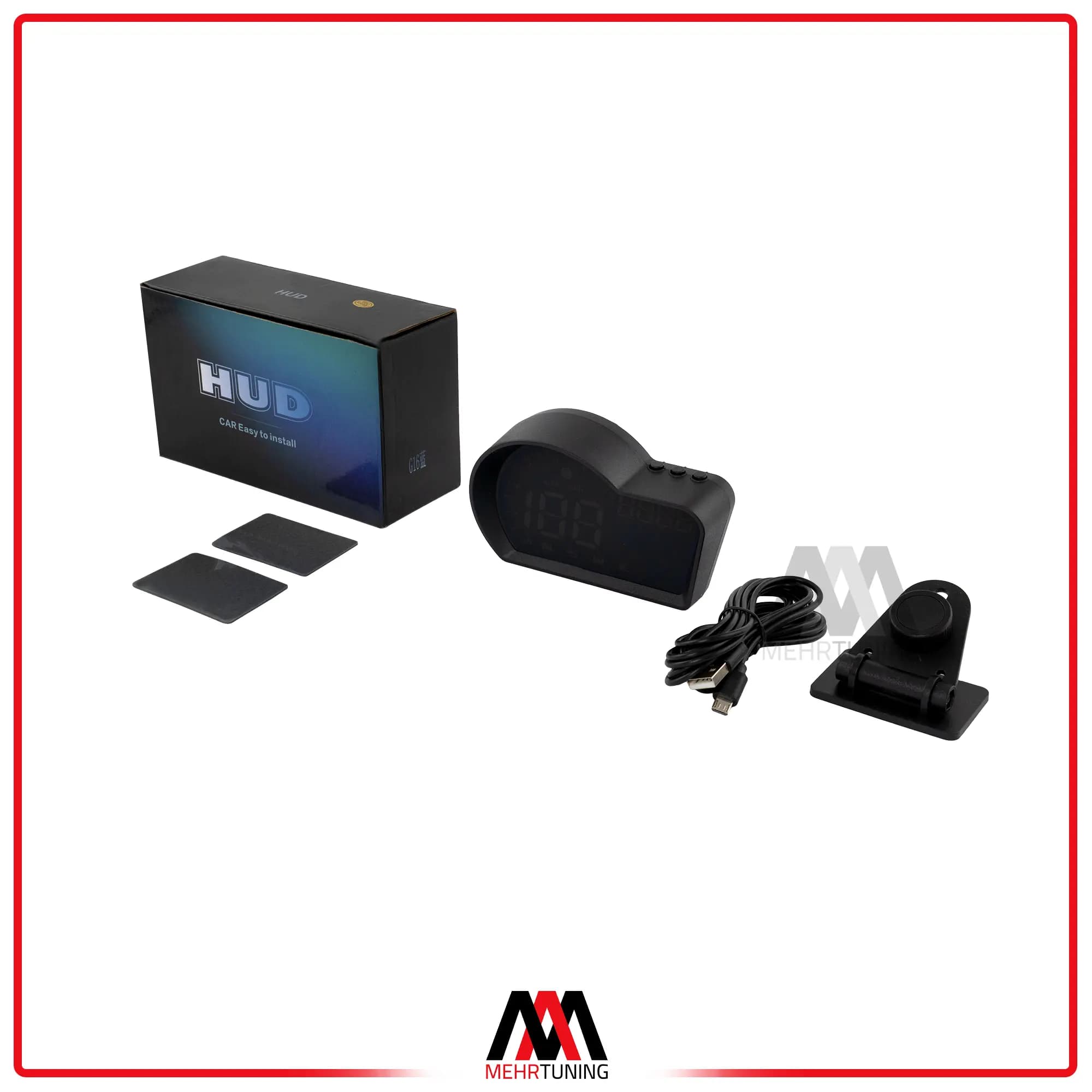 نمایشگر سرعت خودرو + GPS مدل HUD G16 وارداتی — تصویر ۲