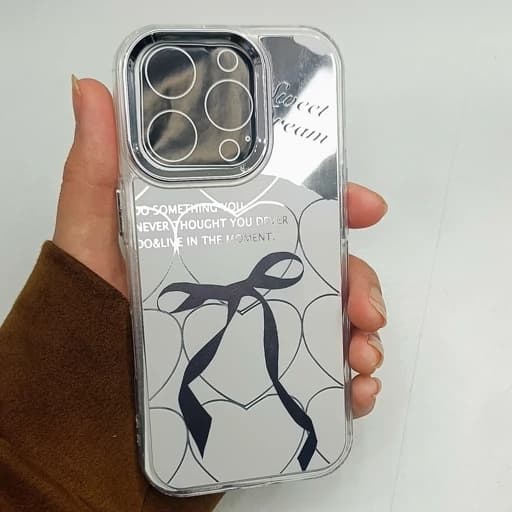 گارد گوشی Iphone 16 pro طرح آیینه ای پاپیون آیفون 16 پرو قاب و کاور