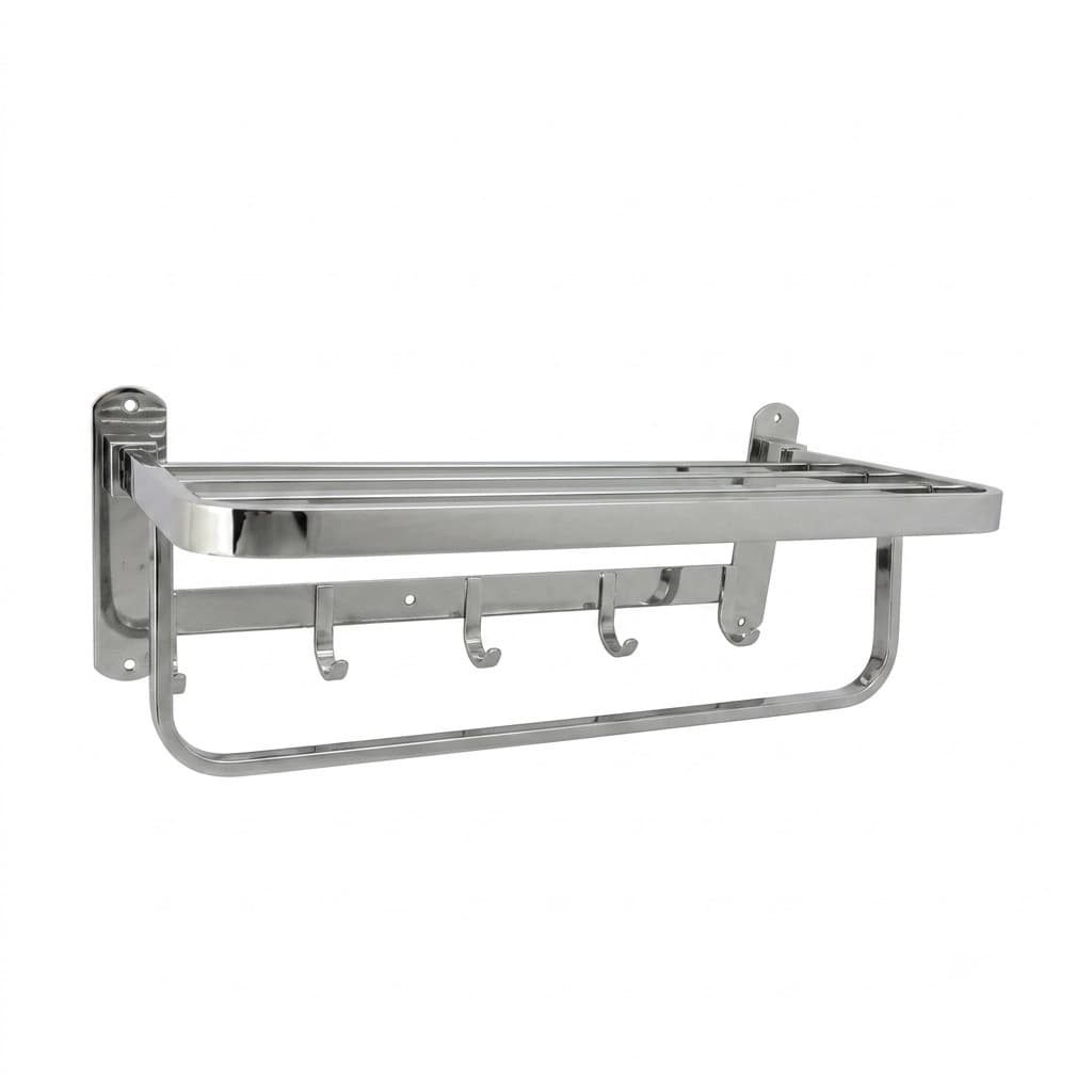 رخت آویزدیواری تاشواستیل مات 50 سانت ترونی terroni کد 8904