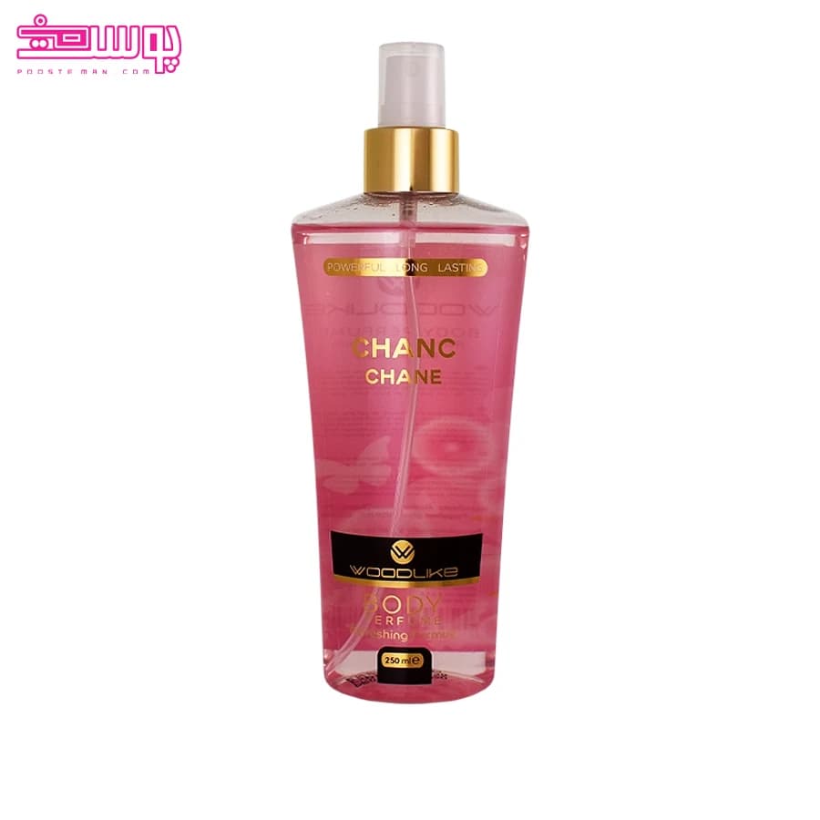 بادی اسپلش وودلایک مدل شنل چنس Body Splash Woodlike Chanc Chane — تصویر ۴