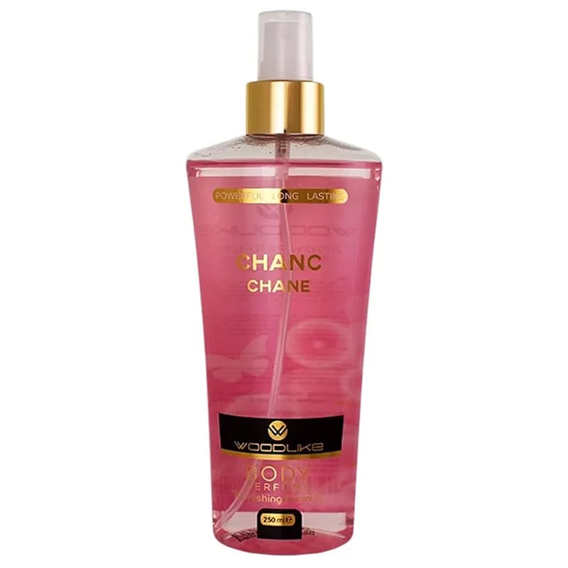 بادی اسپلش وودلایک مدل شنل چنس Body Splash Woodlike Chanc Chane — تصویر ۳