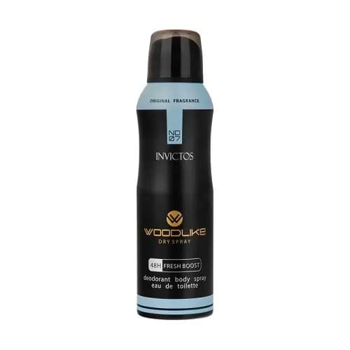 اسپری وودلایک مدل اینوکتوس Deodorant Body Spray Woodlike Dry Spray Invictous