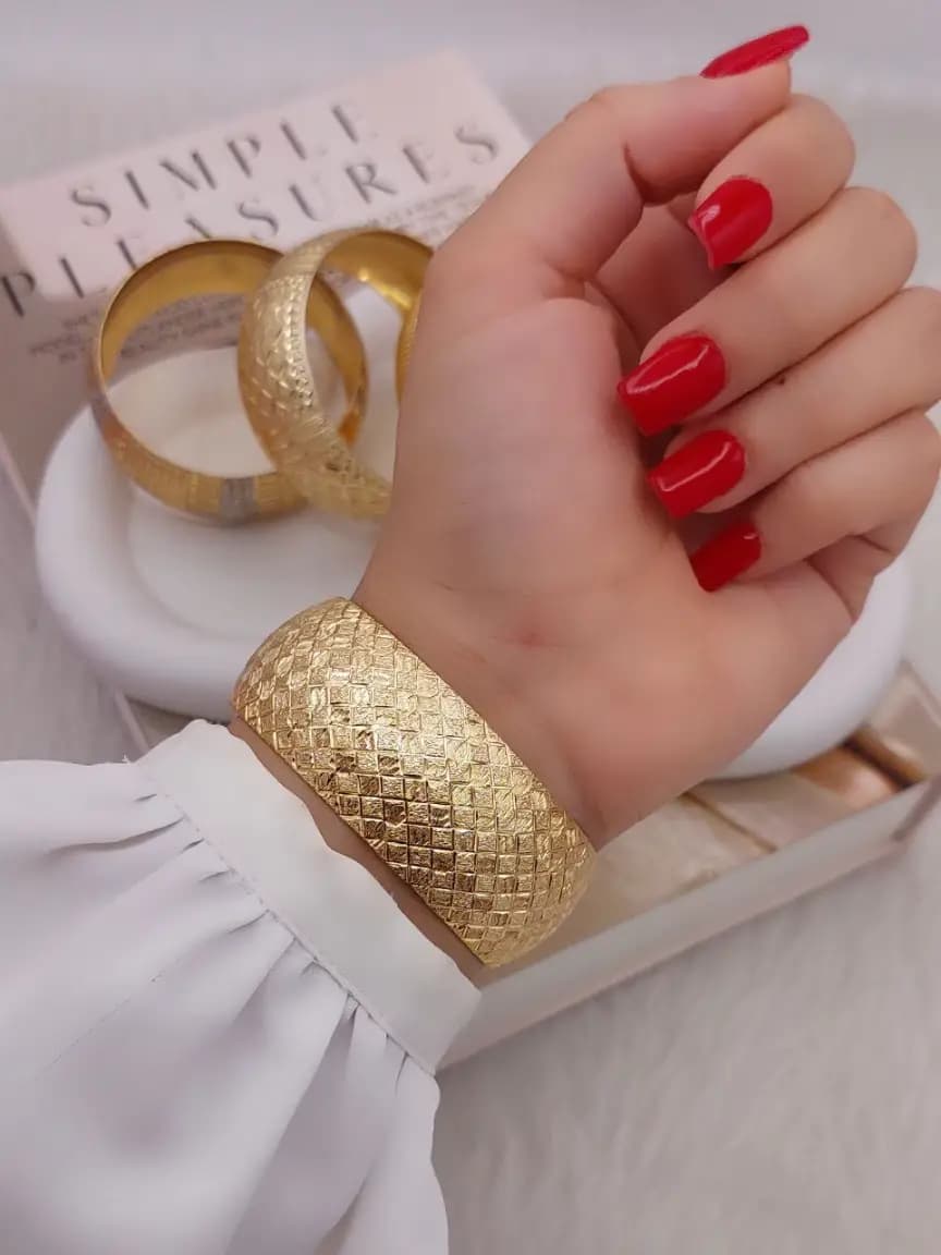 النگو تکپوش طرح طلا شماره 3 — تصویر ۳