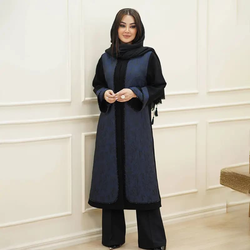 مانتو بلند ژیوار مدل 2518؛ انتخابی شیک برای استایل مجلسی و روزمره