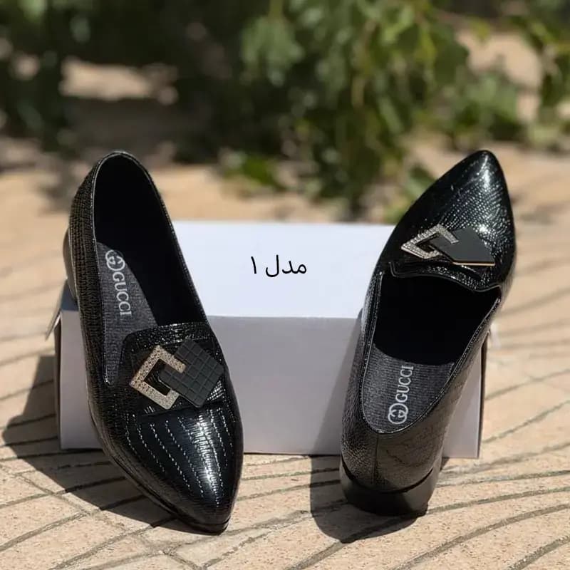 کالج زنانه پاخوری شیک ورنی چاپی زنانه کد 2033 با زیره بتا و ضمانت یک‌ساله