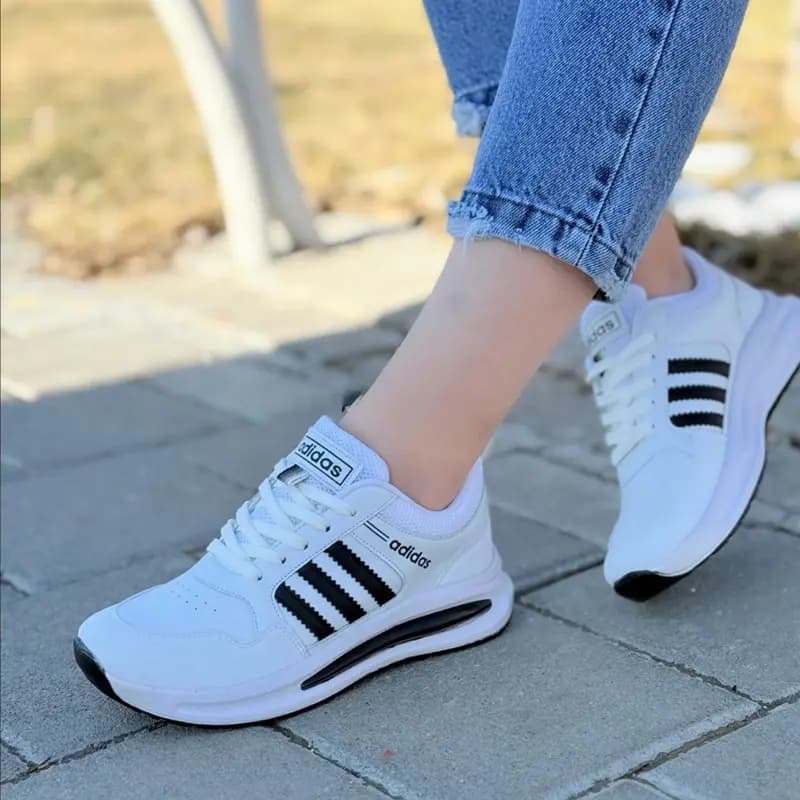 کفش Adidas مدل چرمی با زیره پیو | استایل شیک برای ست مردانه و زنانه