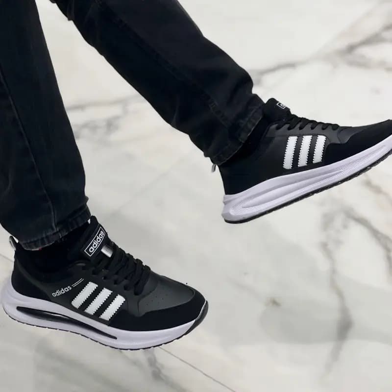 کفش Adidas مدل چرمی با زیره پیو | استایل شیک برای ست مردانه و زنانه — تصویر ۲