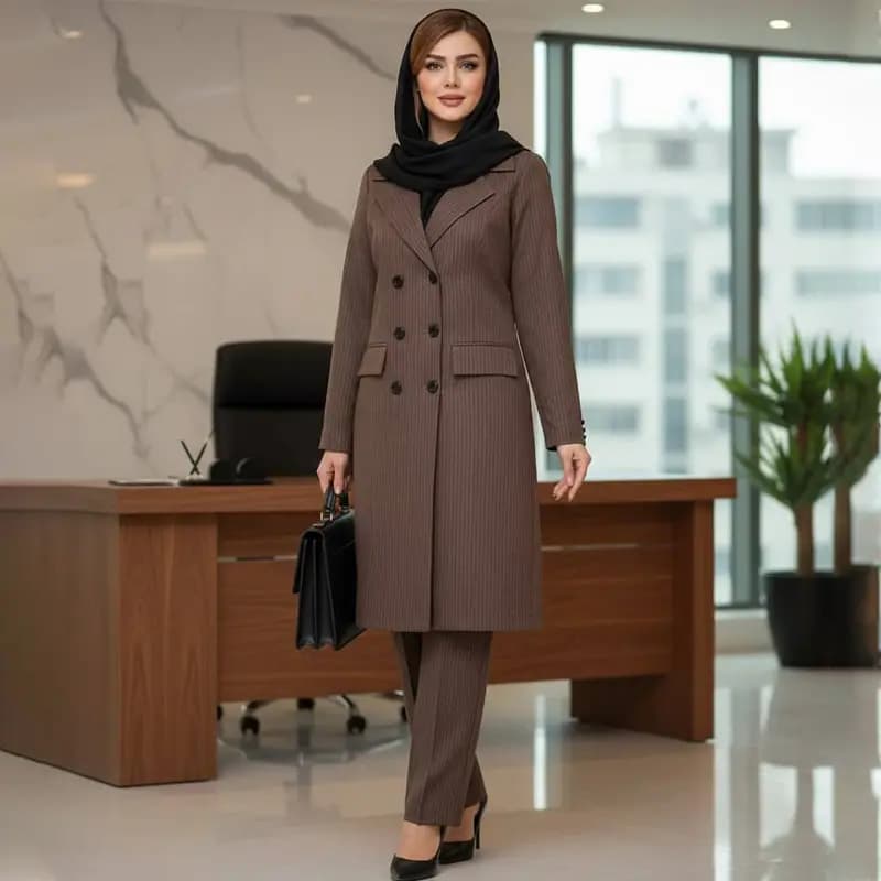 ست اداری دیپلمات زنانه با تنخور مزونی و کیفیت ممتاز