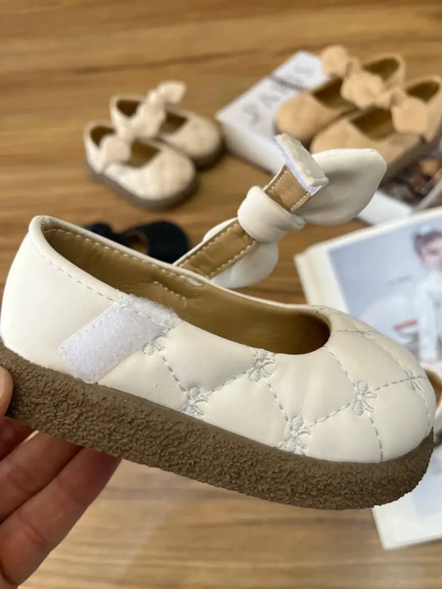 کفش عروسکی دخترانه شنل پاپیونی — تصویر ۶