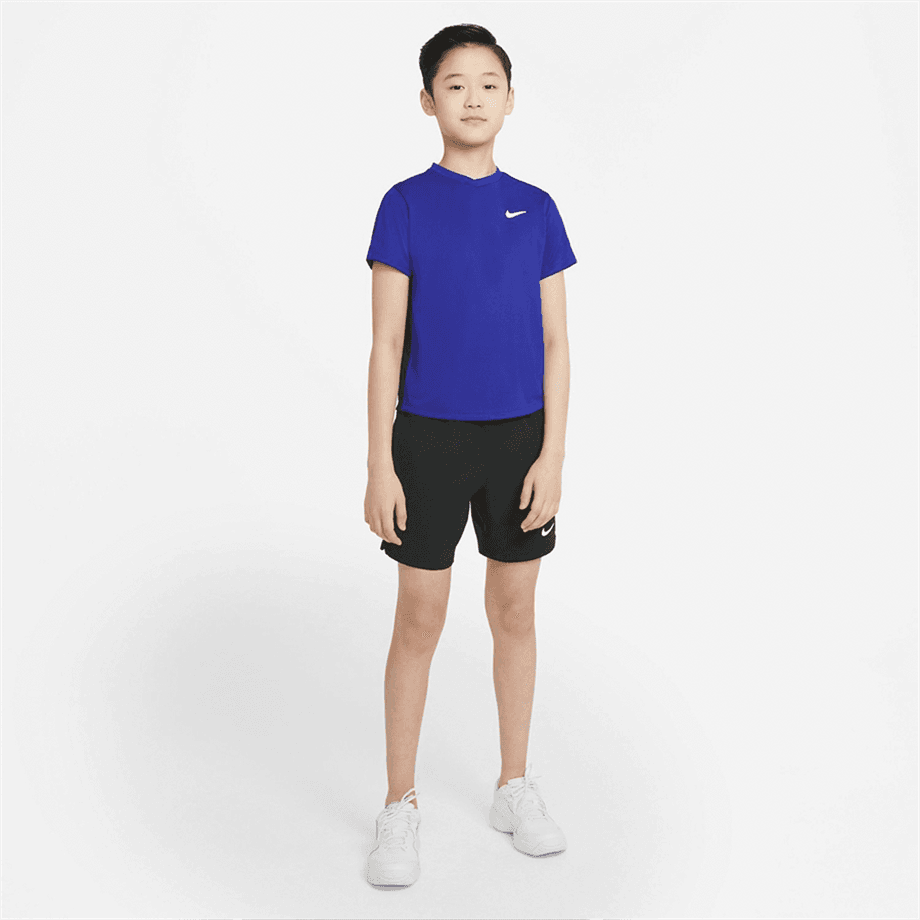 تی شرت تنیس بچگانه نایک NikeCourt Dri-FIT Victory- آبی — تصویر ۴