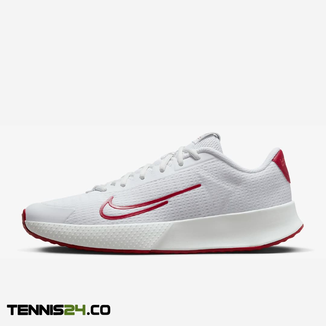کفش تنیس مردانه نایک NikeCourt Vapor Lite 2– سفید/زرشکی