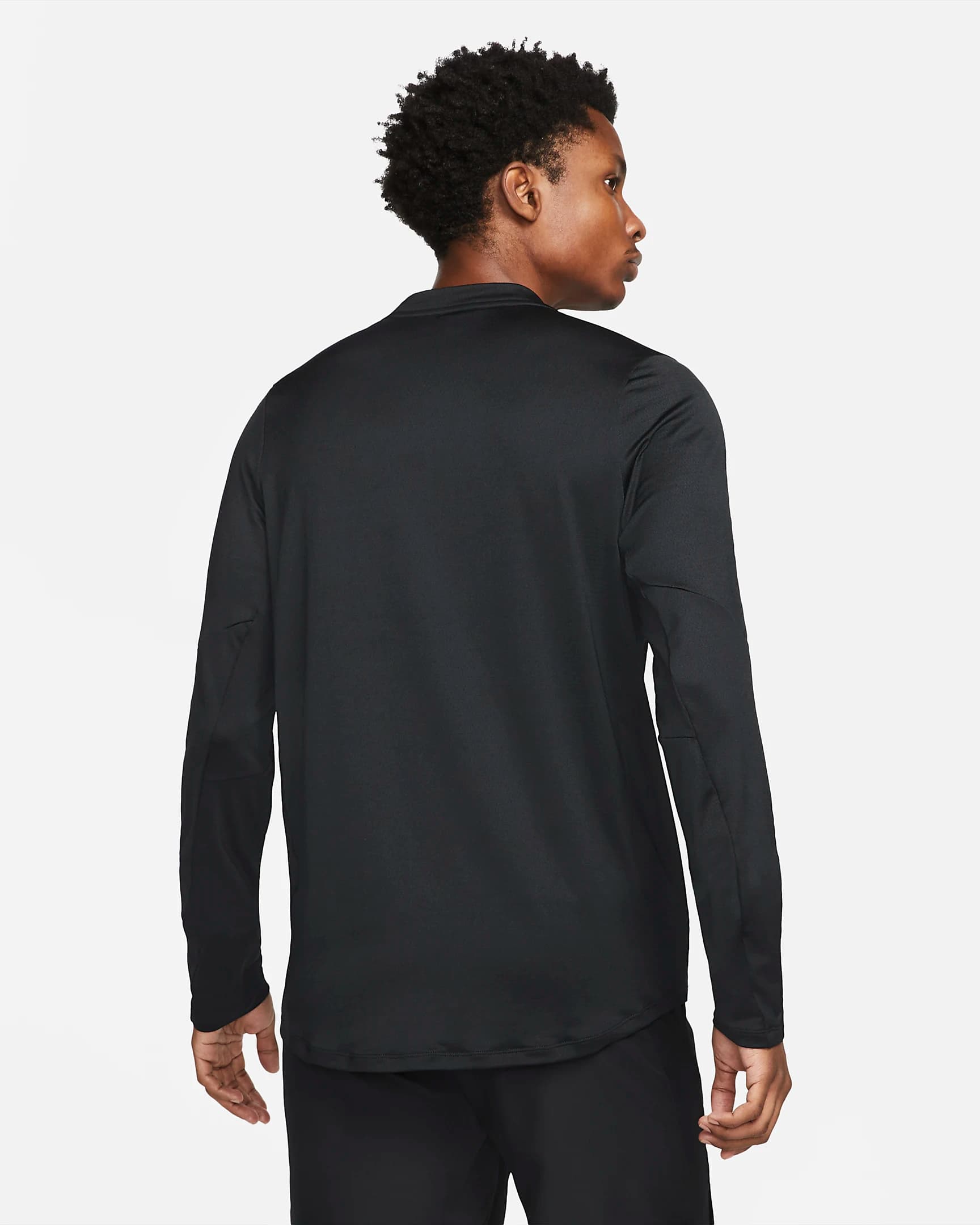 تی شرت نیم زیپ تنیس مردانه نایک NikeCourt Dri-FIT Advantage-مشکی — تصویر ۲