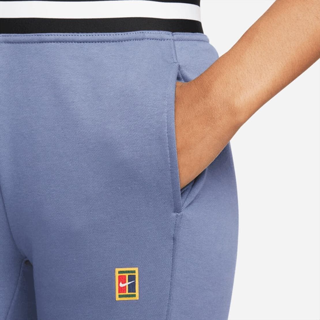 شلوار تنیس زنانه نایک NikeCourt Dri-FIT Heritage French- آبی — تصویر ۴