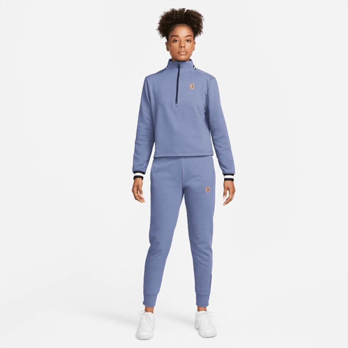 شلوار تنیس زنانه نایک NikeCourt Dri-FIT Heritage French- آبی — تصویر ۳