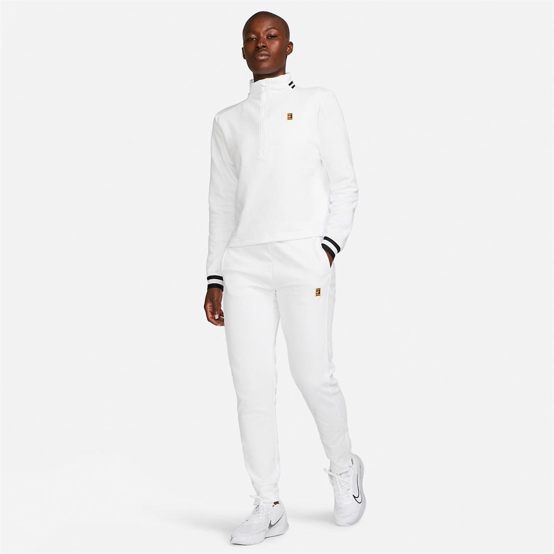 شلوار تنیس زنانه نایک NikeCourt Dri-FIT Heritage French- سفید — تصویر ۳