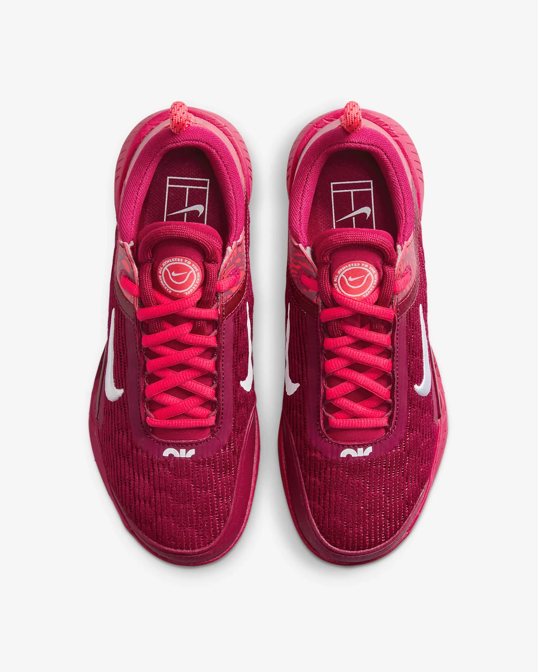کفش تنیس زنانه نایک NikeCourt Air Zoom NXT- زرشکی — تصویر ۴