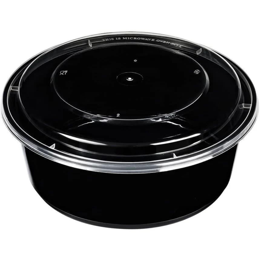 ظرف 1250گرد هات دلیوری مشکی (طب)
