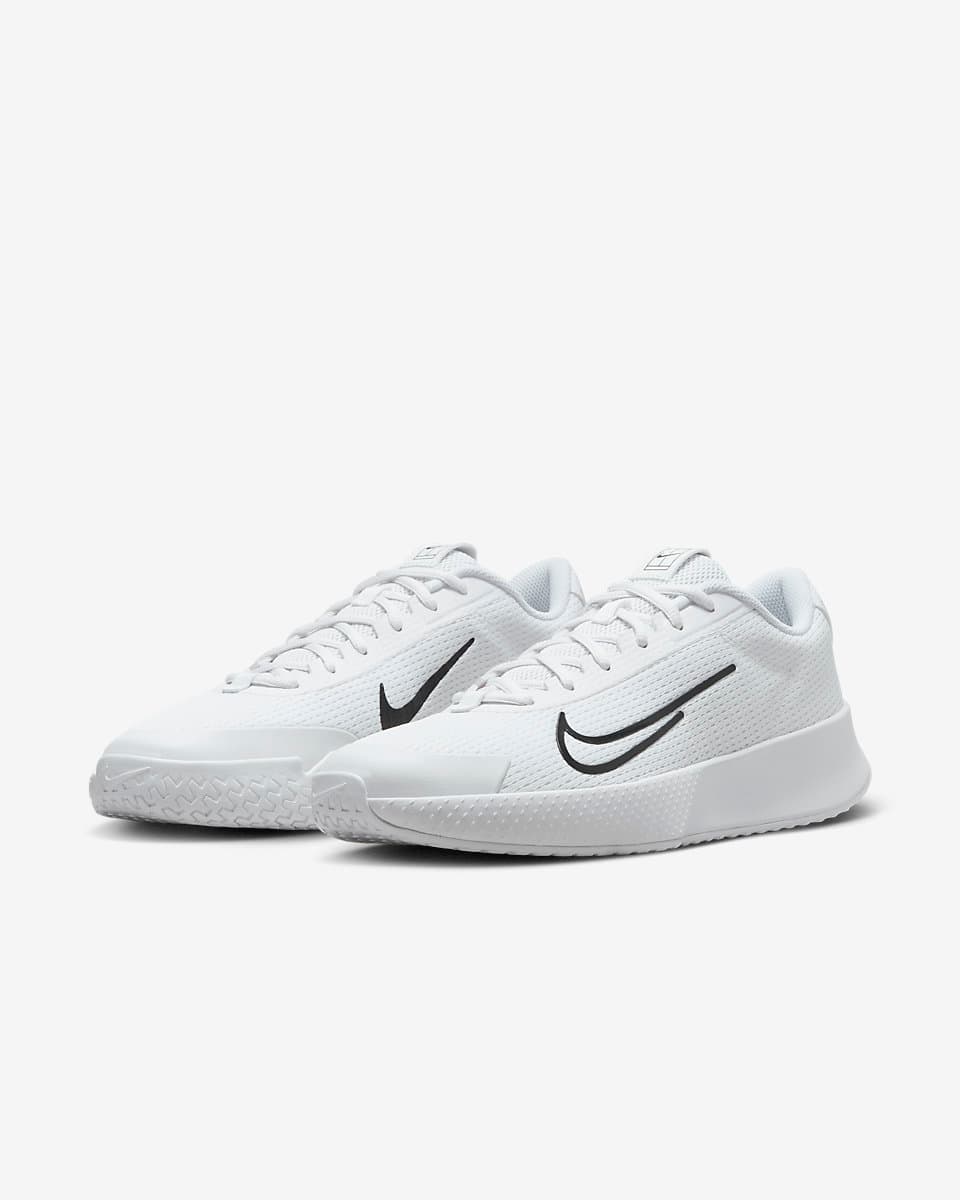 کفش تنیس مردانه نایک NikeCourt Vapor Lite 2– سفید — تصویر ۶