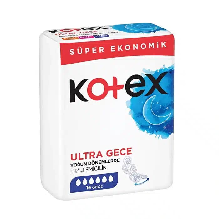 نوار بهداشتی کوتکس ویژه شب مدل Ultra Gece | بسته 16 عددی — تصویر ۲