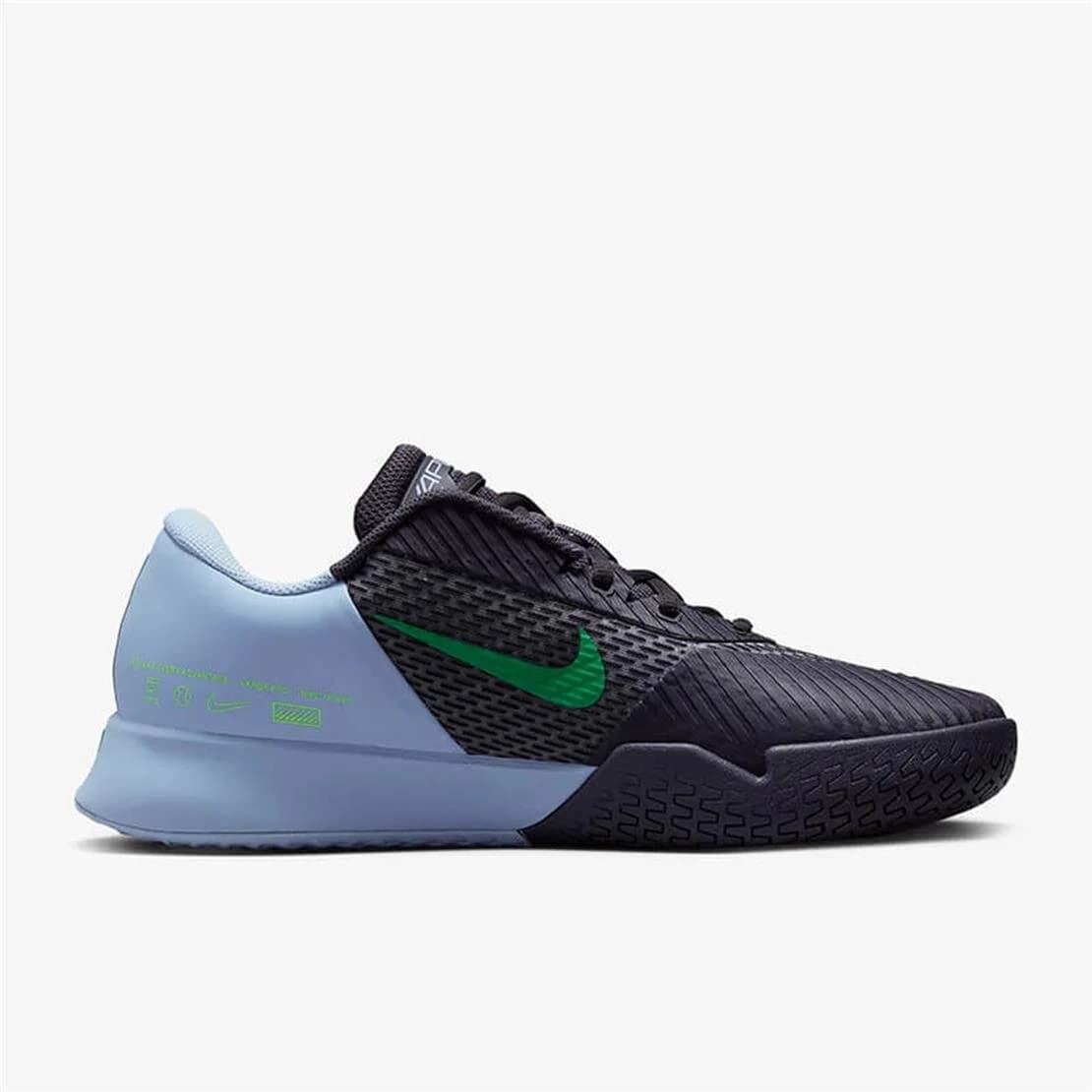 کفش تنیس مردانه نایک NikeCourt Air Zoom Vapor Pro 2- مشکی/سبز — تصویر ۲