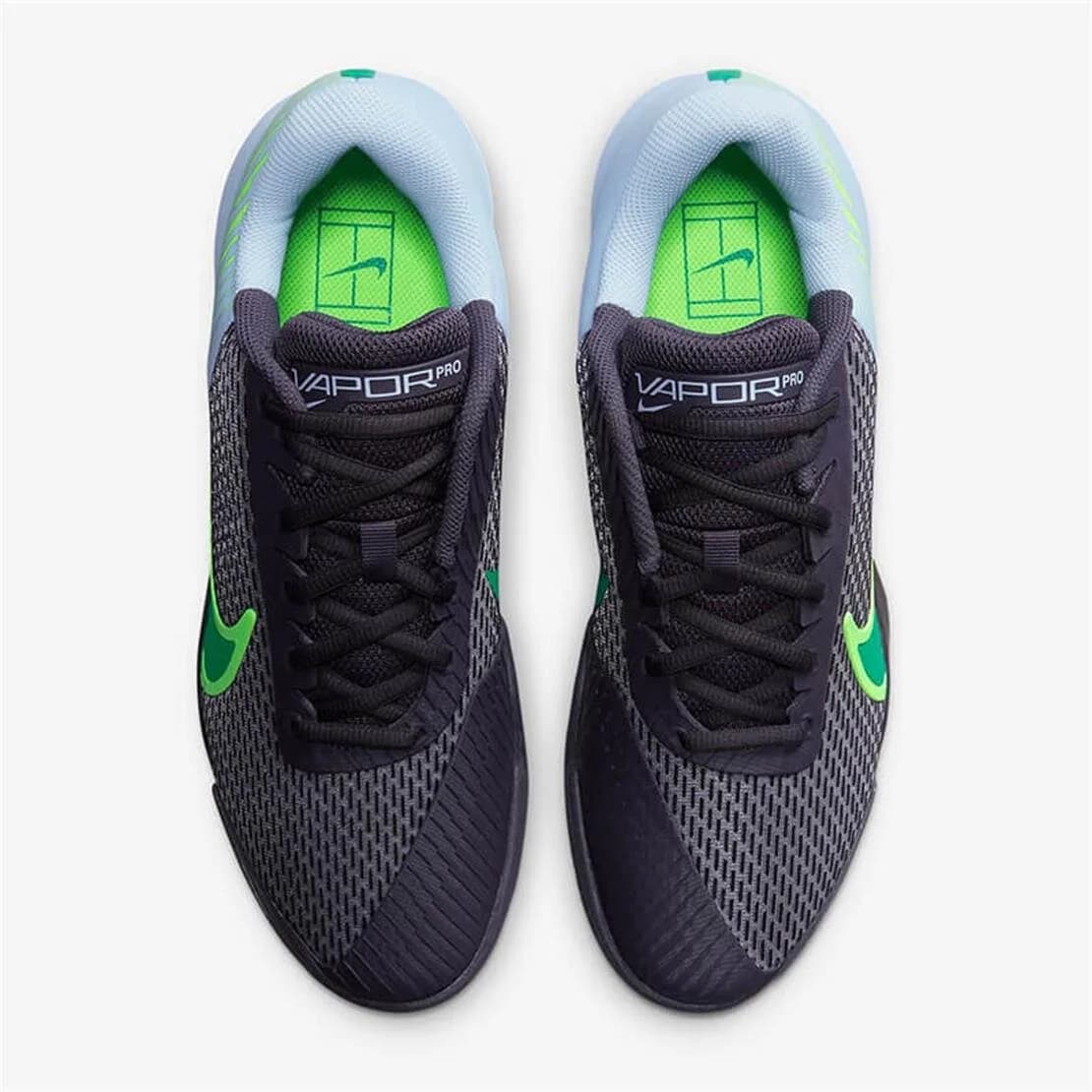 کفش تنیس مردانه نایک NikeCourt Air Zoom Vapor Pro 2- مشکی/سبز — تصویر ۵