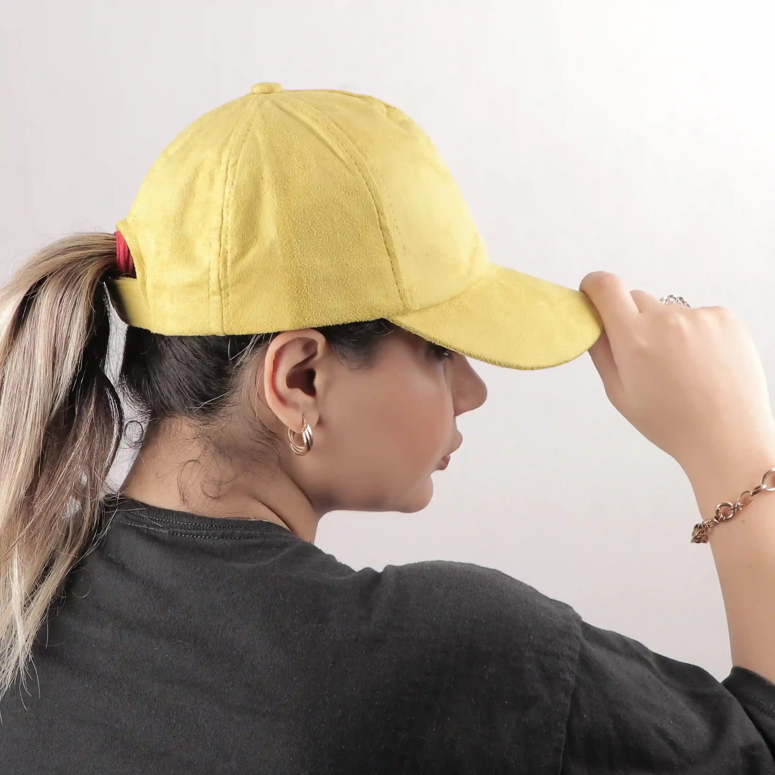 کلاه بیسبالی مخمل ساده کدKO14