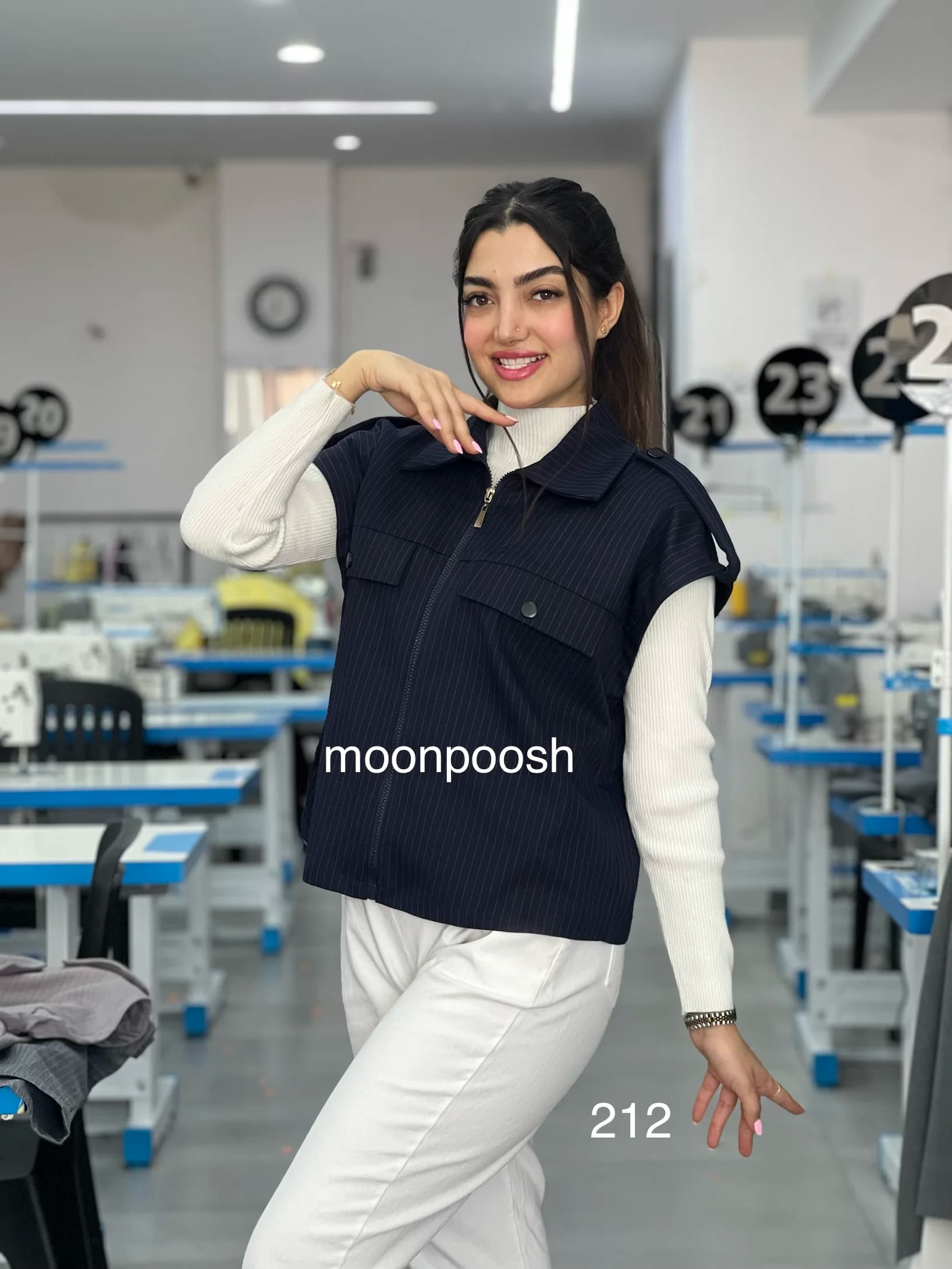 وست زنانه ۲۱۲ | وست شکاری گاباردین فری‌سایز 38 تا 44 — تصویر ۴