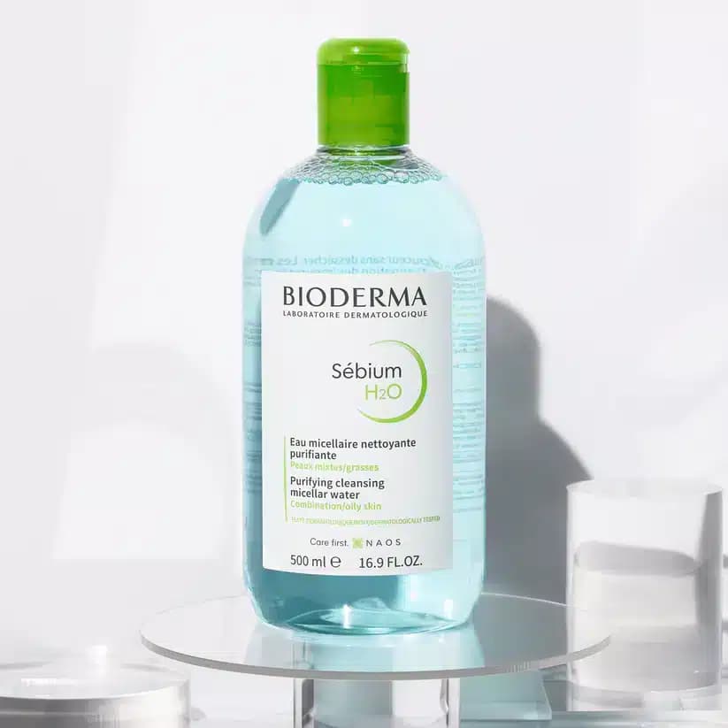 میسلار واتر بایودرما Bioderma مناسب پوست چرب | حجم 500 میل (اصل فرانسه) — تصویر ۲