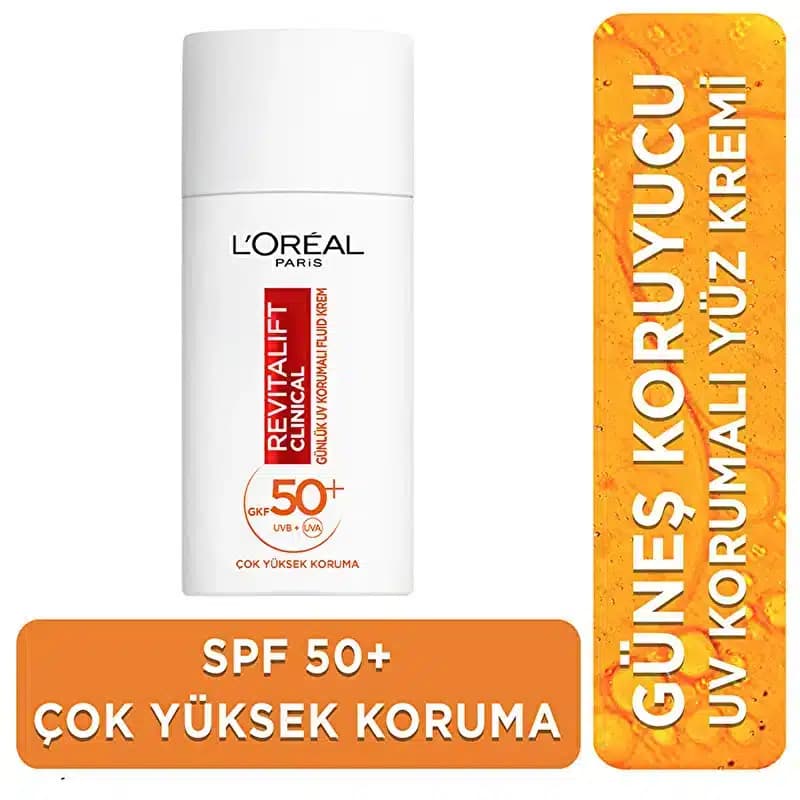 ضد آفتاب فلوئیدی لورآل L’Oréal مدل رویتالیفت کلینیکال Revitalift Clinical | حجم 50 میل — تصویر ۷