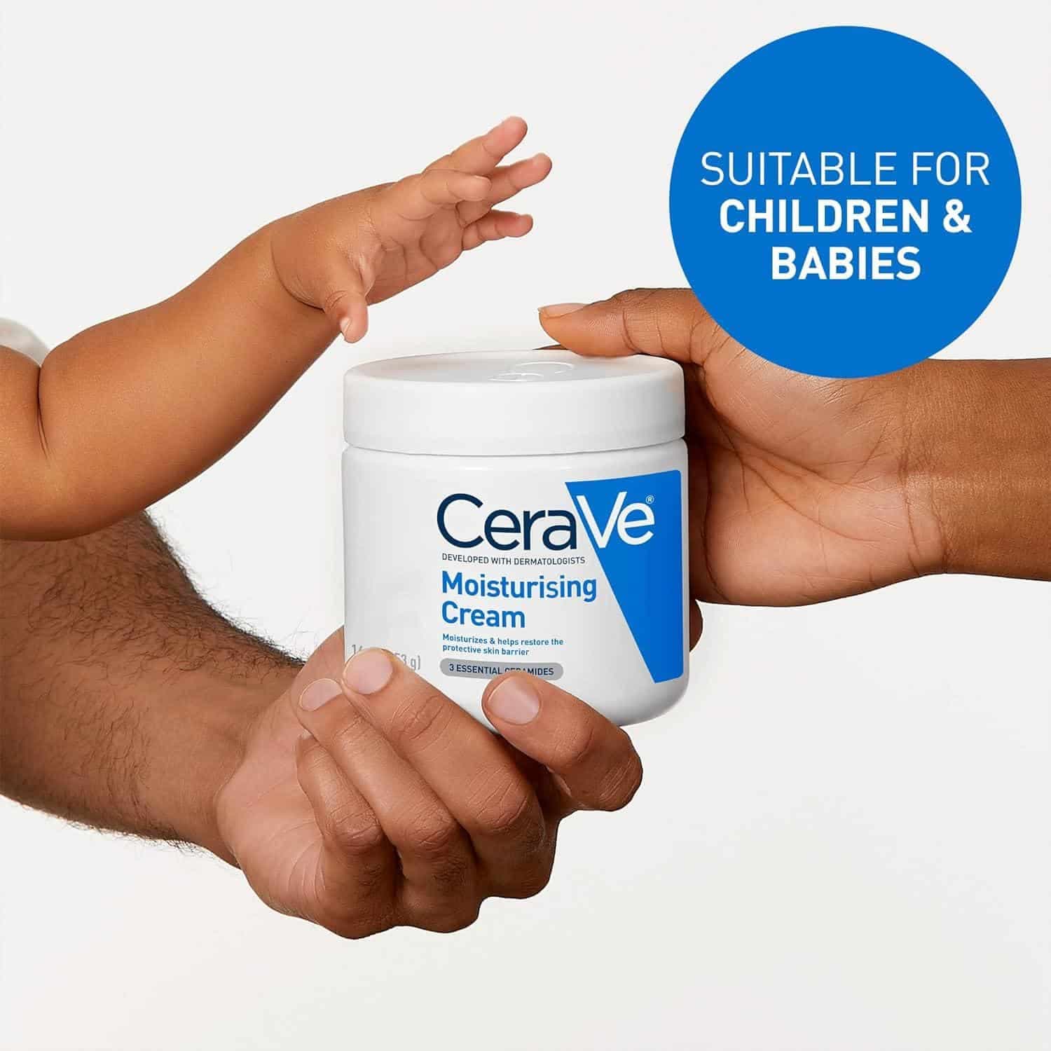 کرم مرطوب کننده و آبرسان سراوی پوست خشک تا خیلی خشک مدل Moisturizing Cream | وزن 340 گرم — تصویر ۴