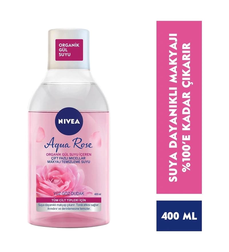 میسلار واتر دو فاز گل رز نیوآ مدل Aqua Rose | حجم 400 میلیلیتر — تصویر ۲