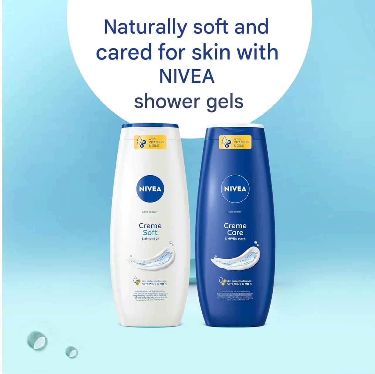 شامپو بدن کرمی نیوآ مدل Creme Care | حجم 500 میل — تصویر ۴