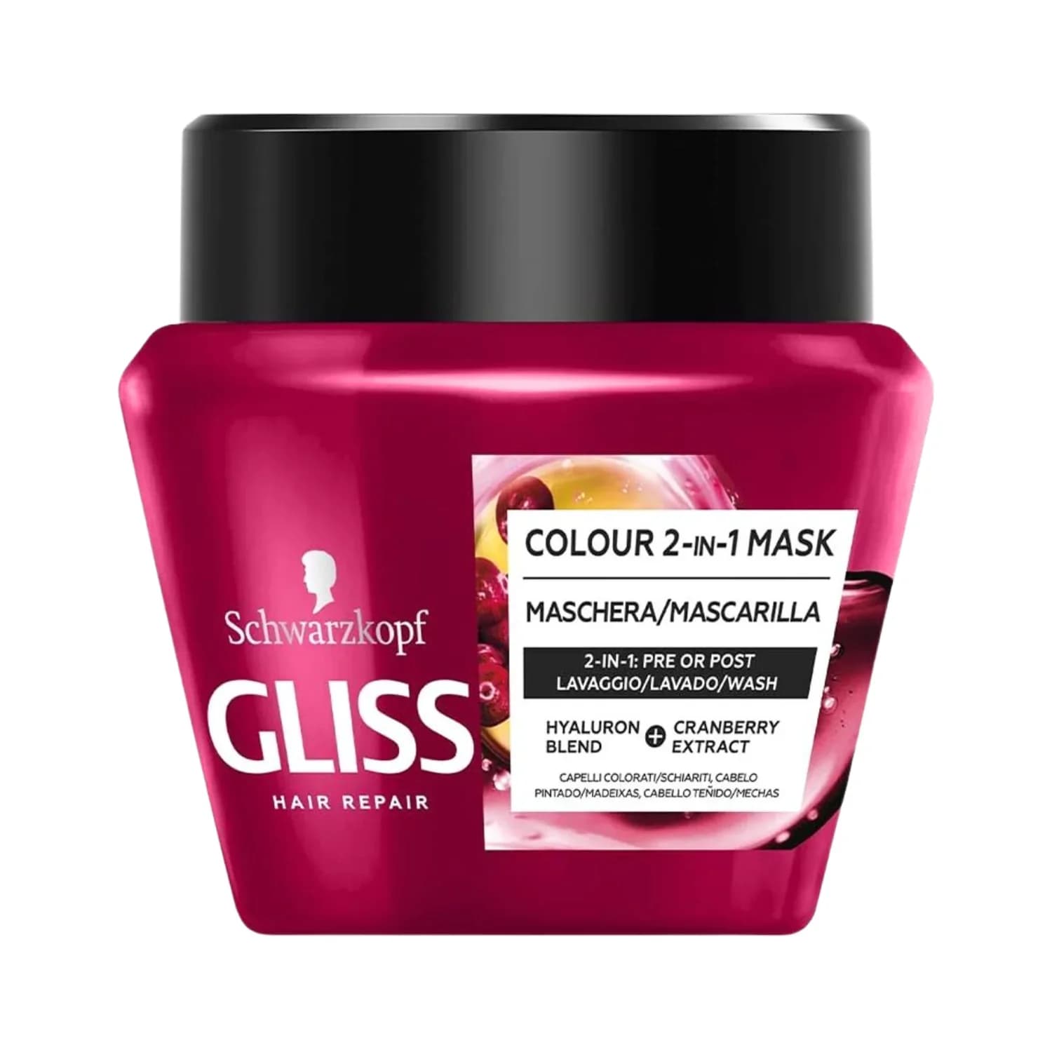 ماسک مو قرمز گلیس موهای رنگ شده مدل Colour 2-in-1 Treatment | حجم 300 میل