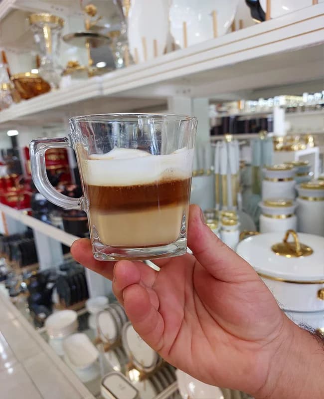 لیوان چایخوری 6 تایی دسته دار پاشاباغچه کد ۵۵۲۲۳ — تصویر ۲