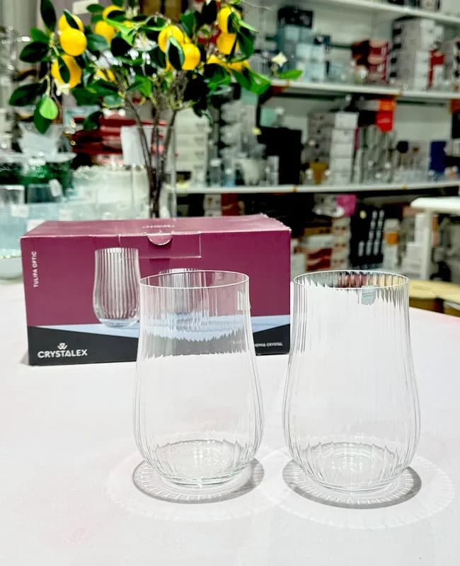 لیوان کریستال 6 تایی TULIPA کد TULIPA-450 — تصویر ۳