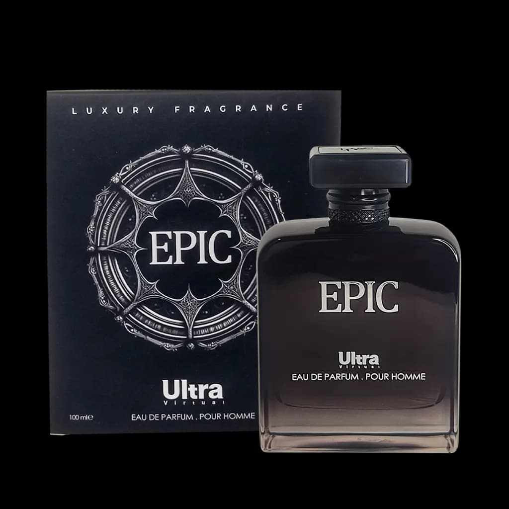 پرفیوم مردانه اولترا ویرچوآل مدل رویال Epic حجم 100 میلی لیتر – رایحه Mont Blanc Emblem